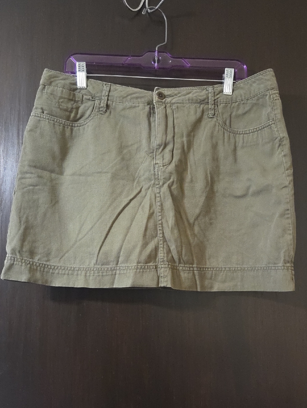 Faded Glory green Skort mini size 12